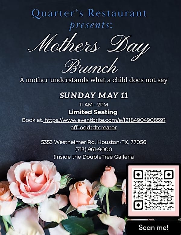 Mother's Day Brunch at Quarters Restaurant