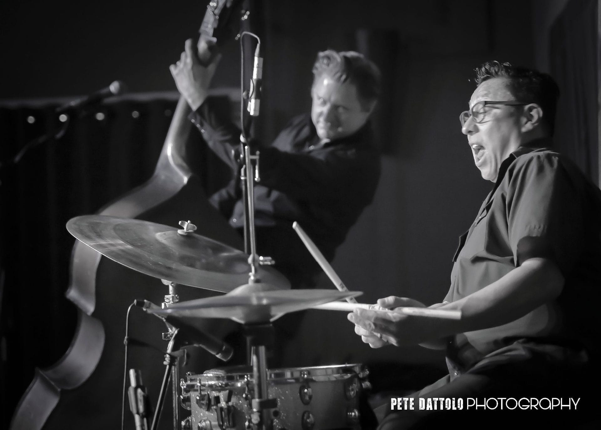 Band performing live