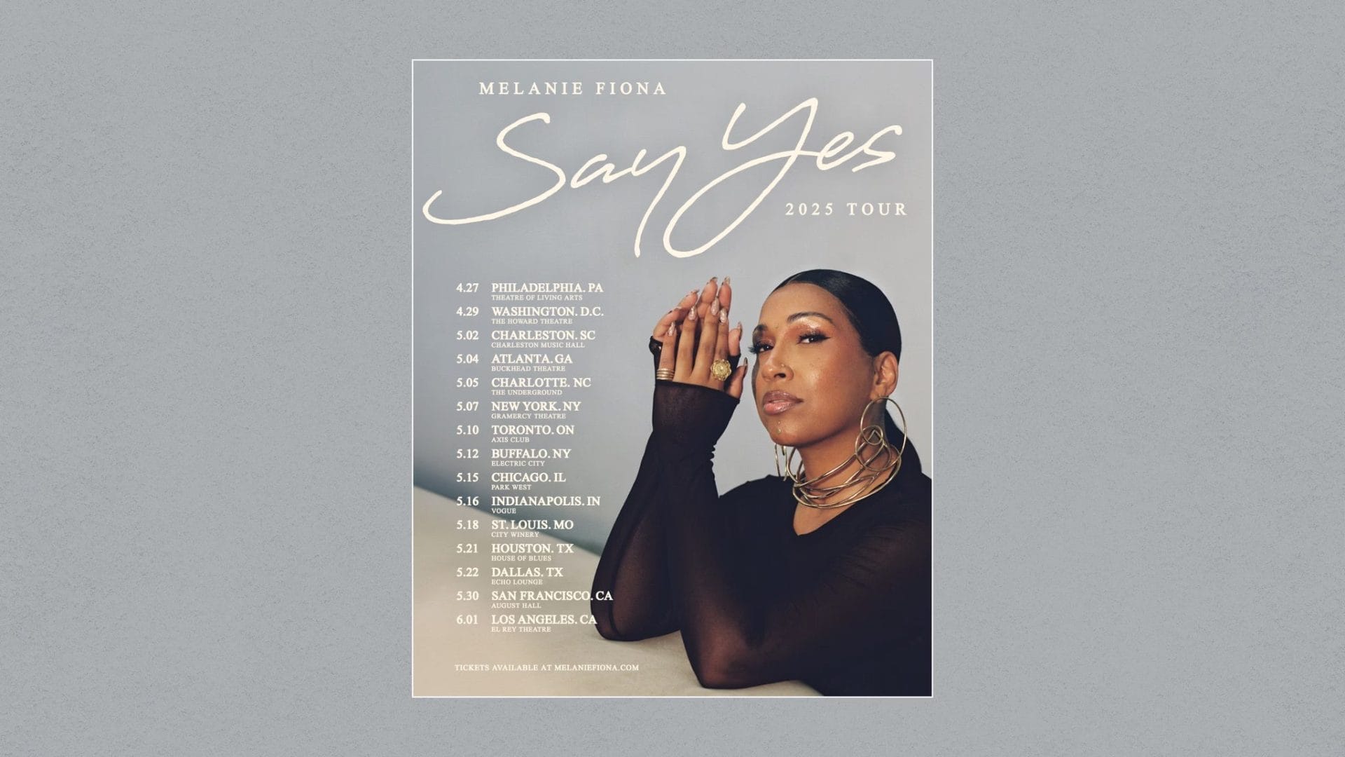 Melanie Fiona “Say Yes Tour”