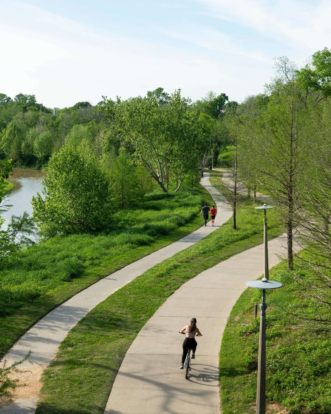 stay active Houston no gym - image of riding a bike