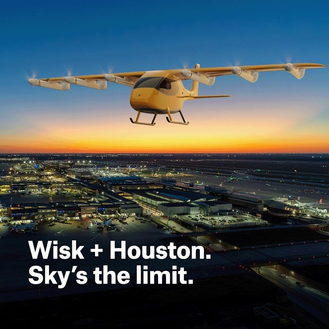 Wisk’s Self-Flying Air Taxi Project Gains Traction in Houston