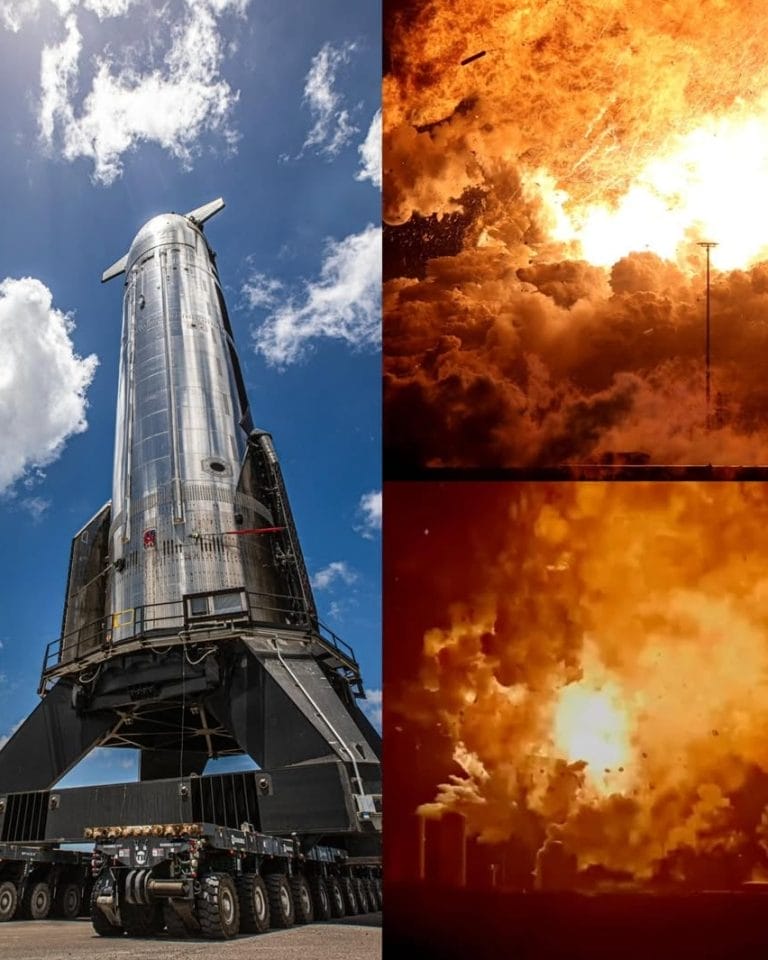 SpaceX Starship Explodes During Engine Test