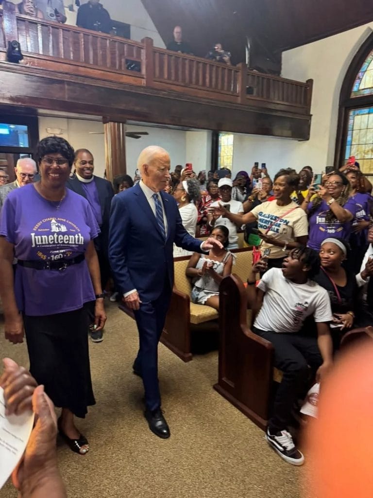 Biden Marks Juneteenth in Galveston, Subtly Criticizes Trump