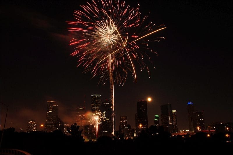 fireworks photos in Houston