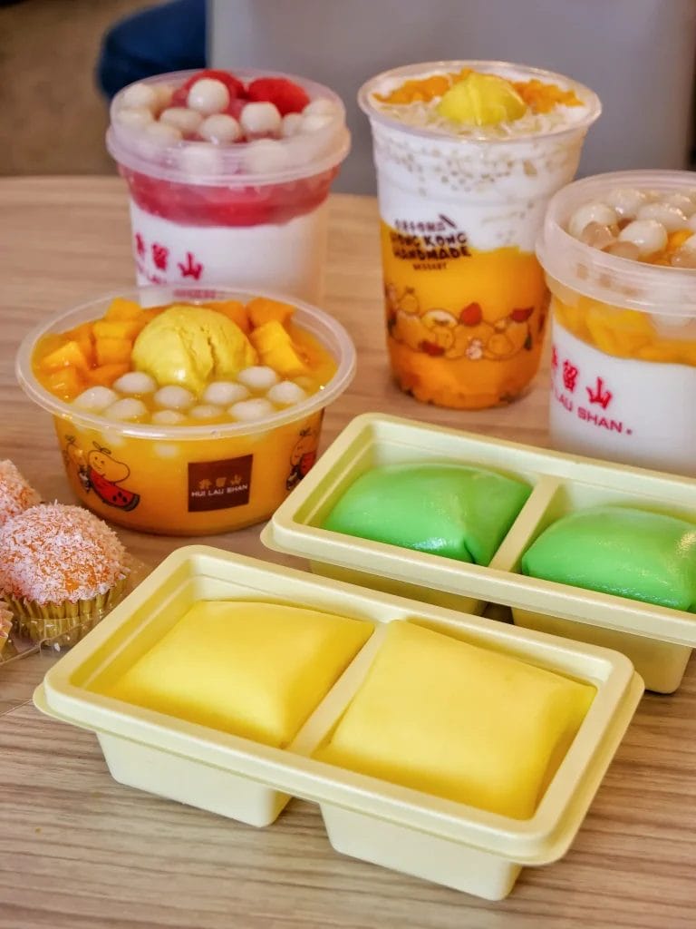 dessert on table