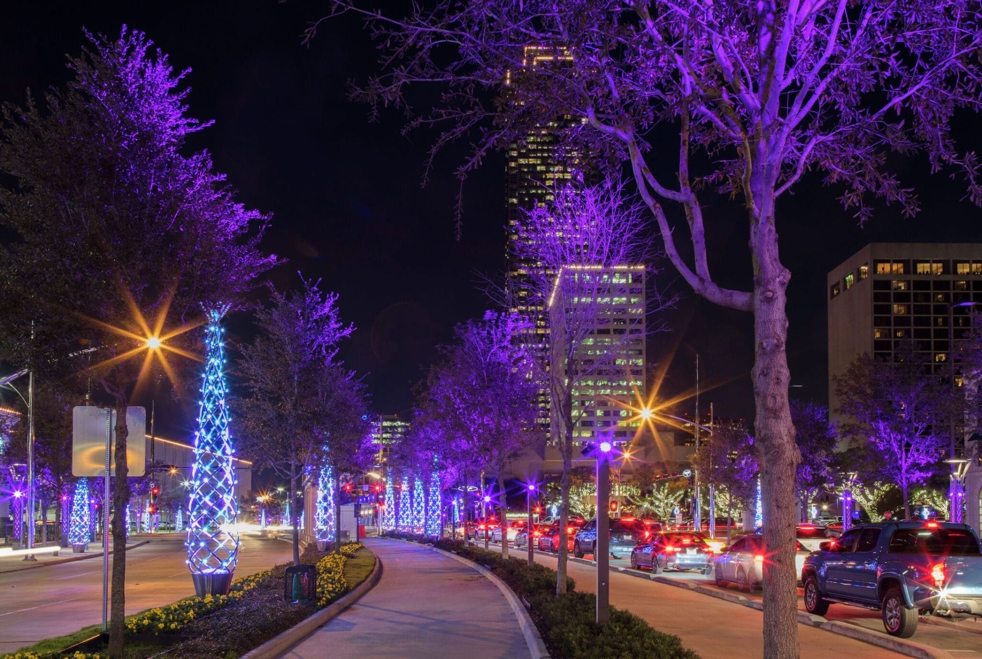 Post Oak Boulevard and Uptown District, Houston Christmas Lights 2025