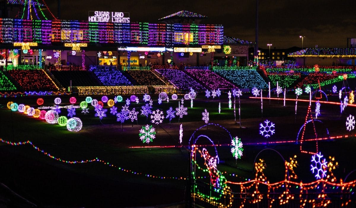 Sugar Land Holiday Lights at Constellation Field, Houston Christmas Day Hours
