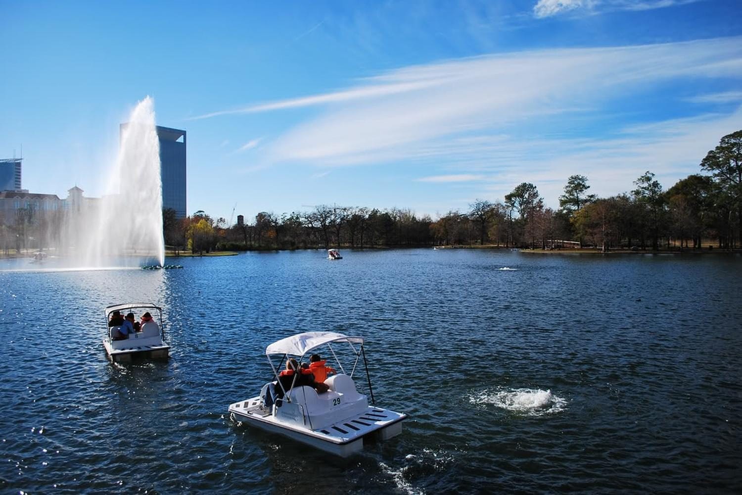 Hermann Park Lake Pedal Boats